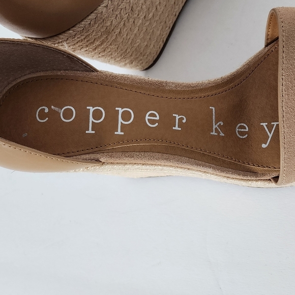 Copper Key Hightide Suede Ankle Strap Espadrille Platform Sandals Size 8.5 - Picture 8 of 8